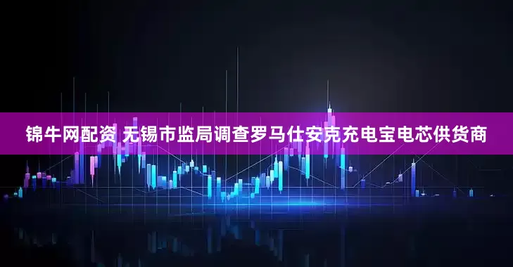 锦牛网配资 无锡市监局调查罗马仕安克充电宝电芯供货商